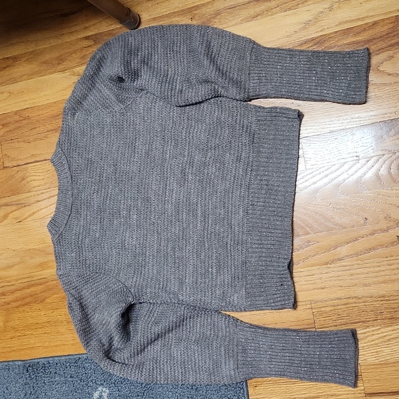 Women's XS Cropped Sparkle Sweater, Like New - Picture 3 of 4